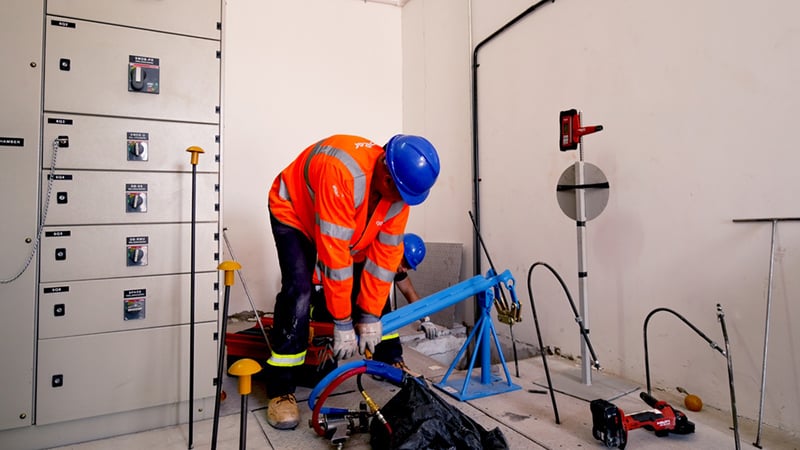Substation foundation repair at Fugro JAFZA