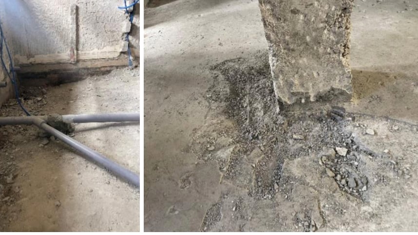 UAE damage to building caused by differential settlement