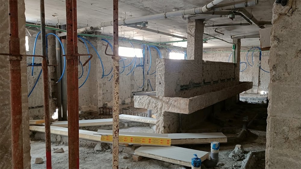 Interior view of building construction in Jebel Ali, UAE
