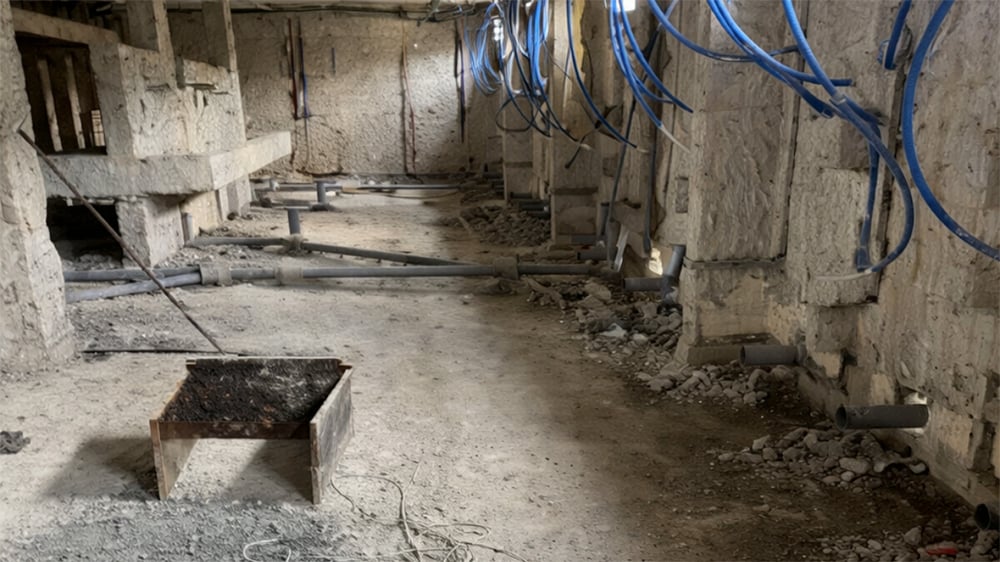 Interior view of building construction in Jebel Ali, UAE