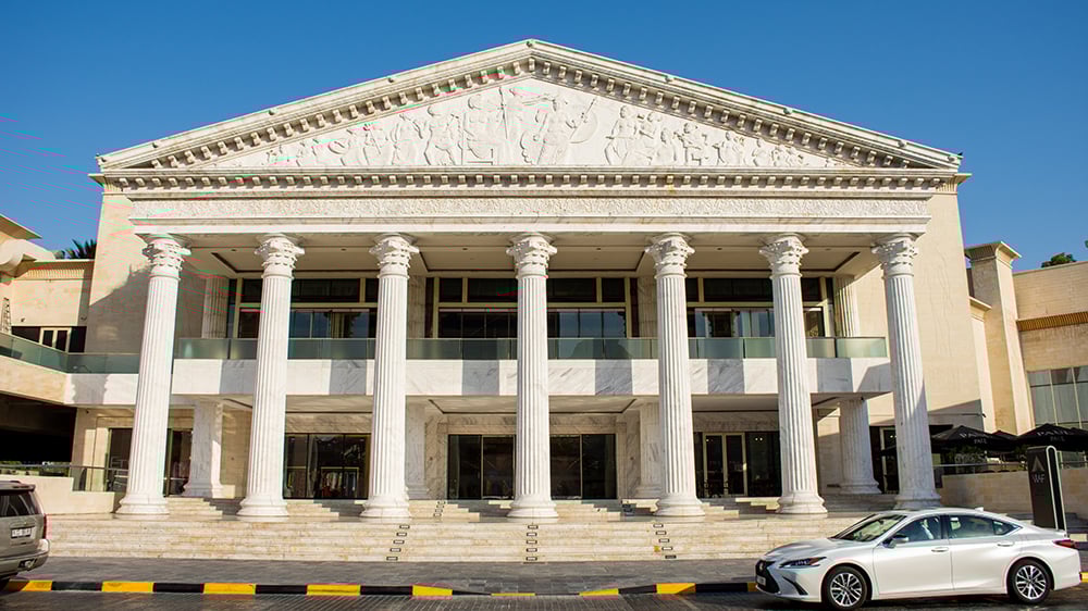 Exterior view of Wafi mall in UAE