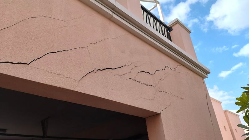 Zero-excavation villa pad foundation repair in Nad Al Sheba, Dubai