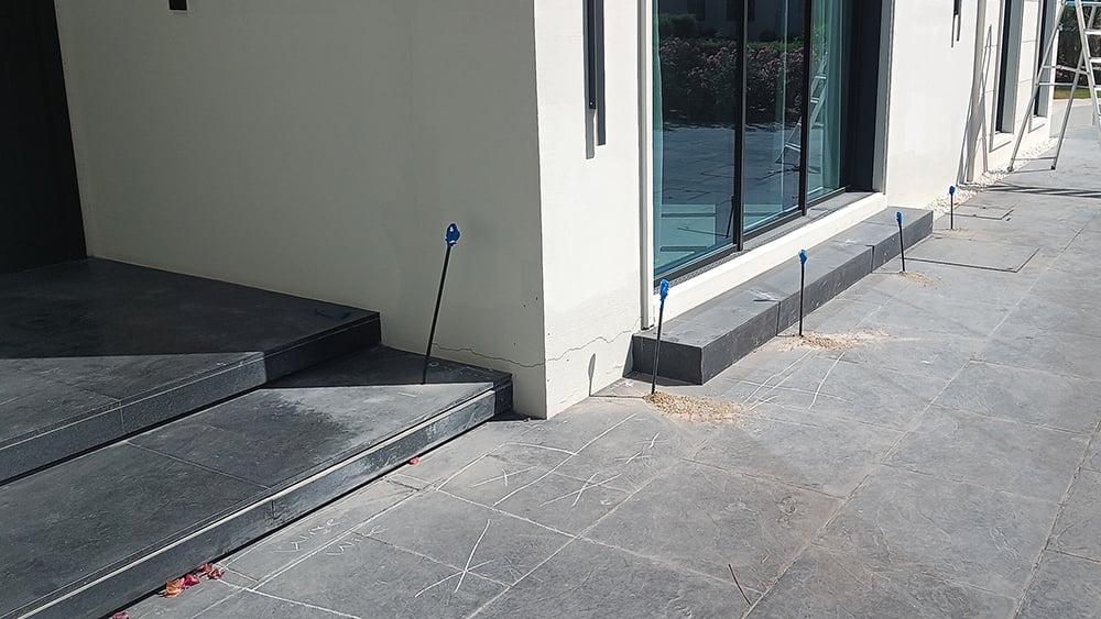 Villa with sinking patio in the UAE
