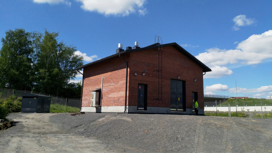 Mikkelin vesilaitoksen uusi jätevedenpumppaamo.