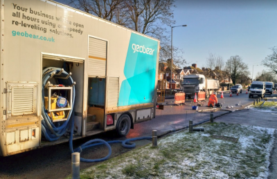 A41 Ground Improvement Works in Progress