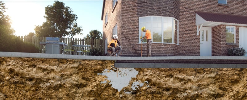 Twój dom osiada? Słabe fundamenty? Wybierz iniekcję geopolimerową!