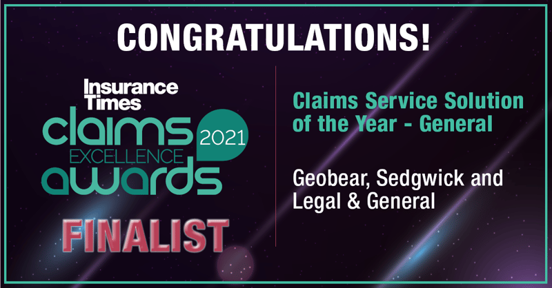 Insurance Times Claims Excellence Awards Finalist 2021 – Claims Service Solution of the Year (General)