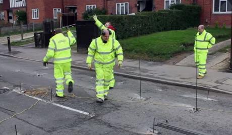engineers working on ground stabilisation project