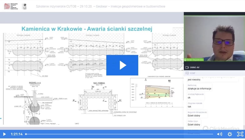 Video z webinarium organizowanego razem z Centrum Usług Techniczno-Organizacyjnych Polskiego Związku Inżynierów i Techników Budownictwa w Poznaniu w dniu 29.10.2020