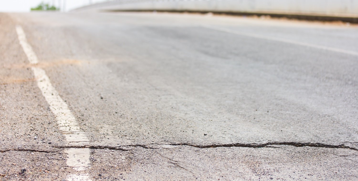 Infra Relevelling bridge slab crack