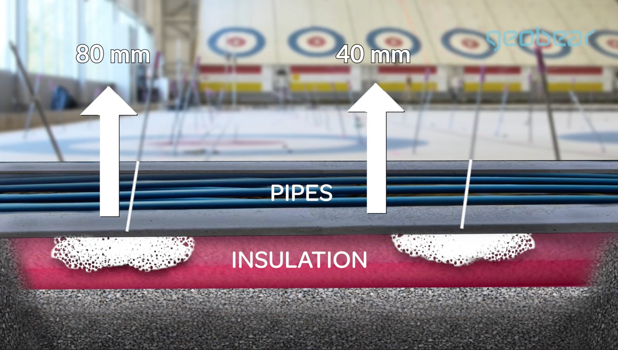Podniesienie posadzki  hali curlingowej w Umea_wizualizacja