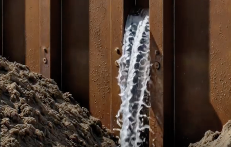 Przeciek wody w wykopie