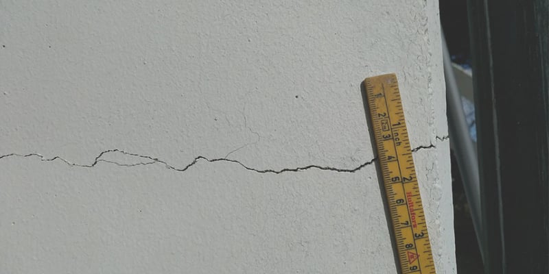 Hur avgör du om sprickorna är orsakade av sättning?