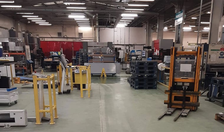 Akutfyllning av tomrum i produktionsanläggning