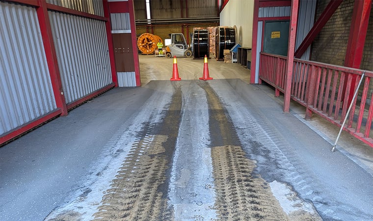 Markförstärkning och golvnivellering i industrifastighet