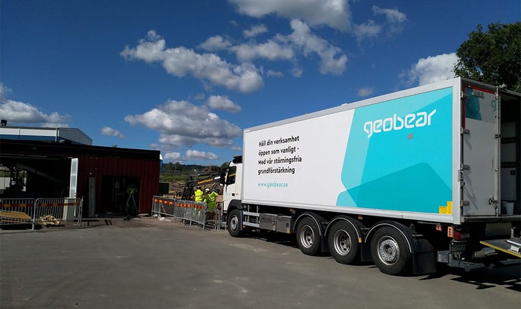 Stabil grund för inloppspumpstation i Skövde