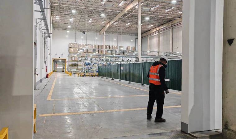 Golvstabilisering för fabrik i Shanghai