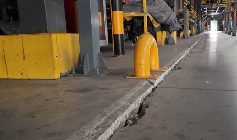 Grundförstärkning i logistikcenter