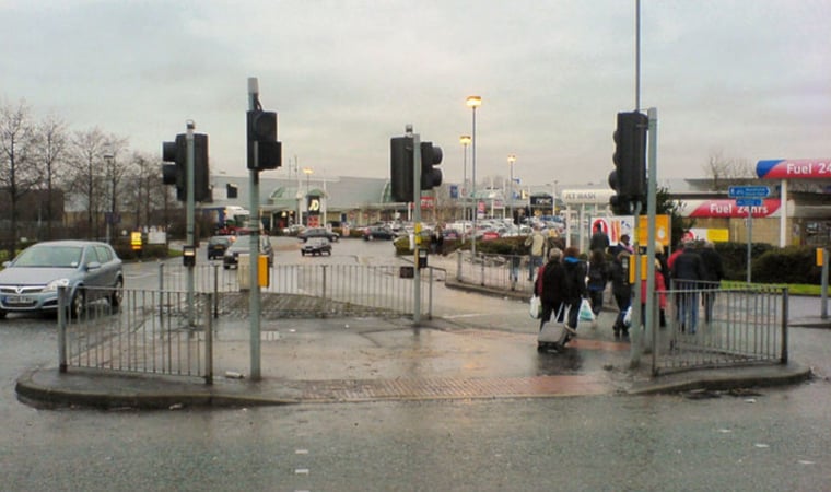 Markstabilisering i handels- och industriområde