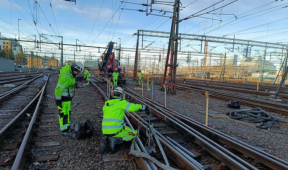 Geobear utför markförstärkning på Göteborgs centralstation