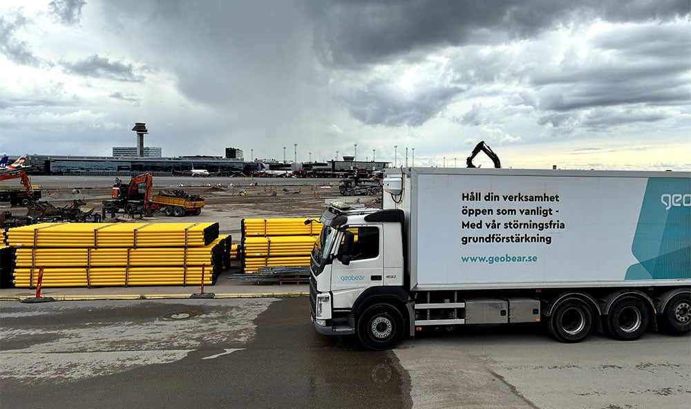 Geobear infrastruktur Arlanda flygplats