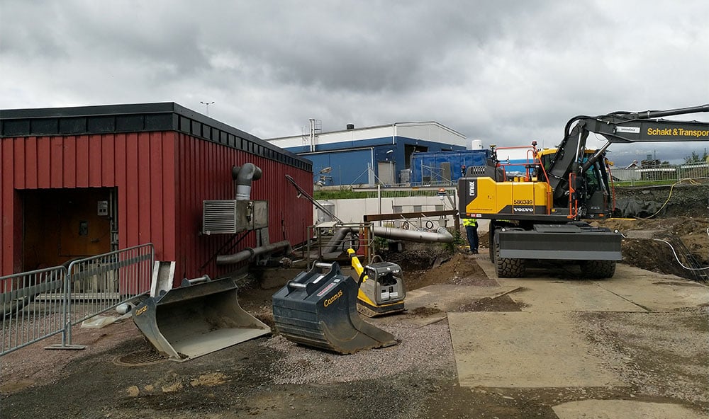 Geobear markförstärkning Skanska, Skövde
