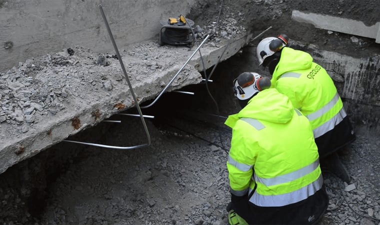 Tomrumsfyllning av kulvert under bilväg