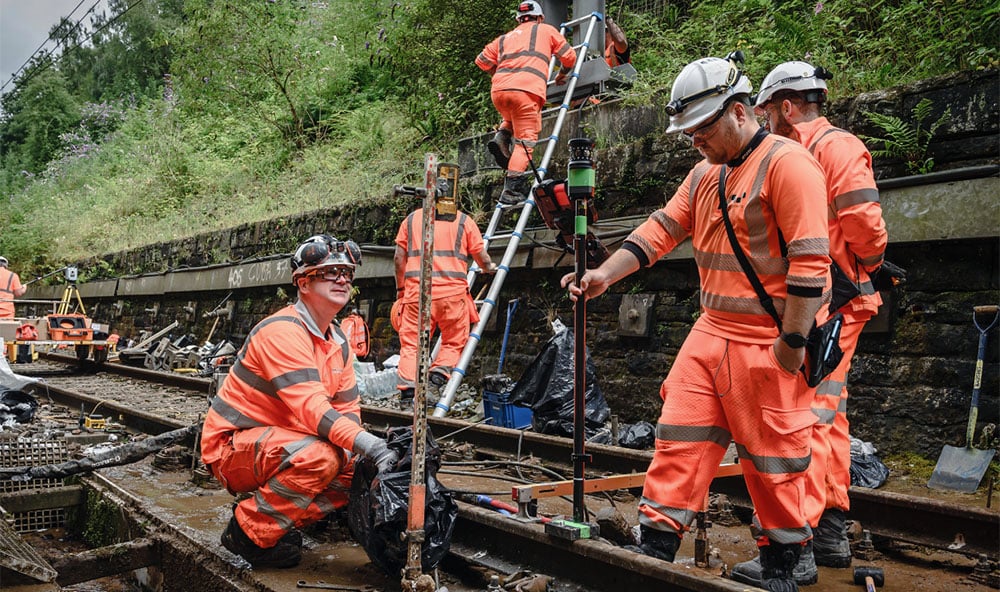 infra järnväg geobear