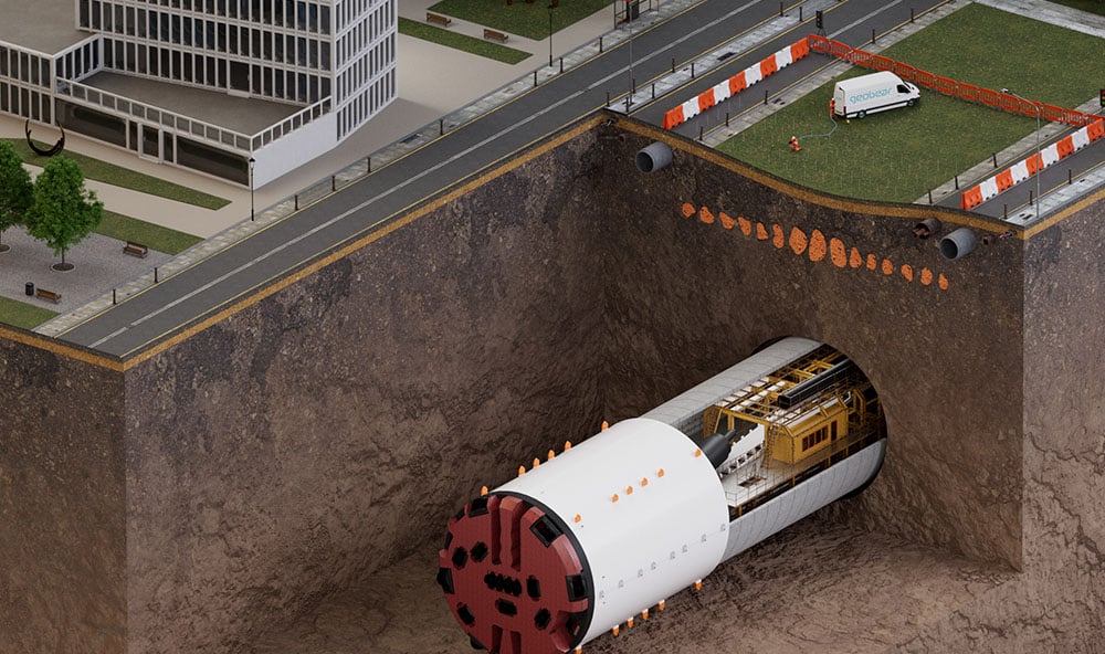 infra tunnel under stad