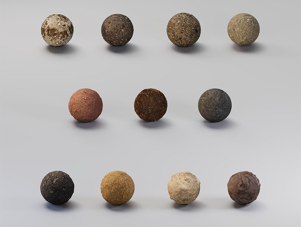 jordmaterial geobear 3D