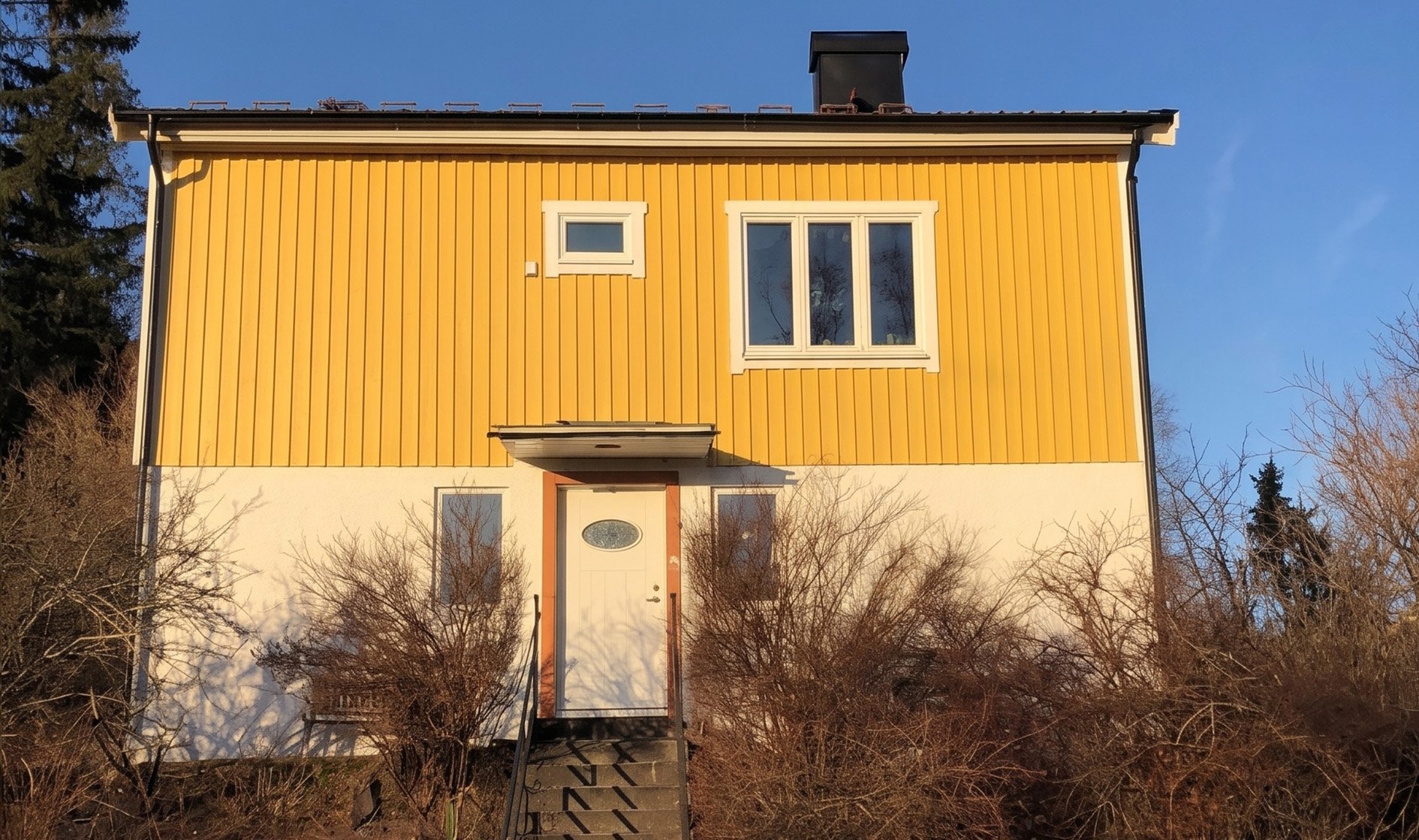 Sättningsdrabbad villa i Huddinge