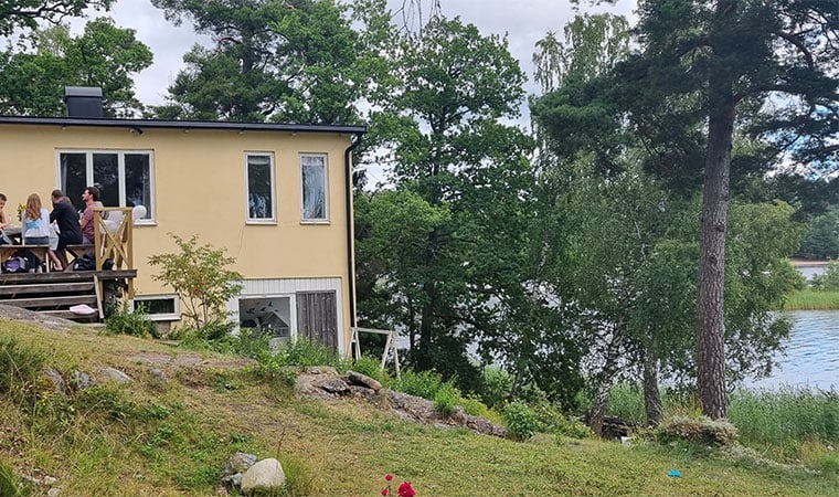 Sommarhus geopolymer markförstärkning Geobear