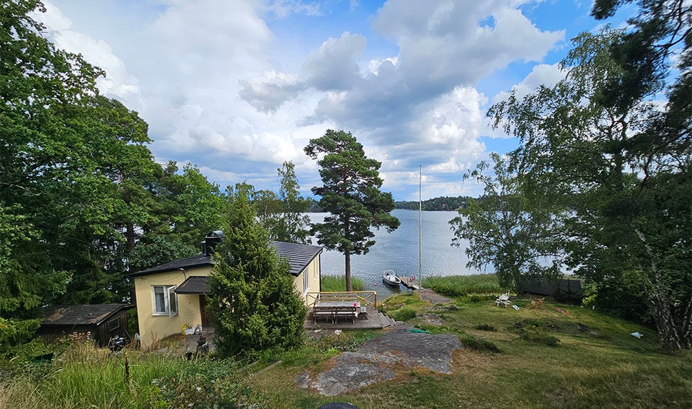 Sommarhus geopolymer markförstärkning Geobear