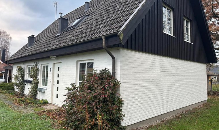 Sättningsdrabbad villa i Arkelstorp
