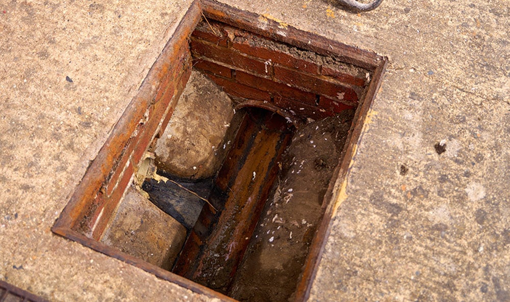 Läckande avlopp, sättningar villa