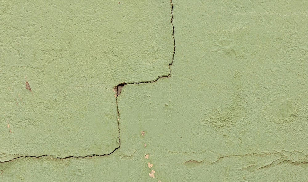 sättningssprickor grön yttervägg