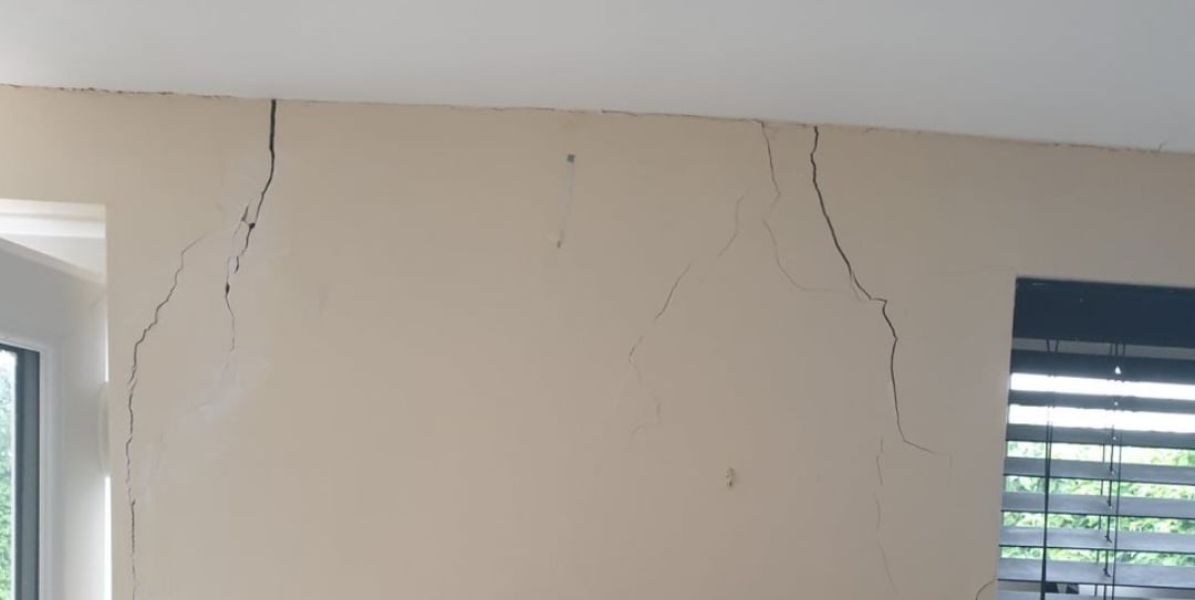Cracks in interior walls