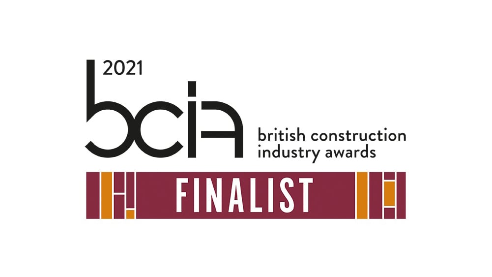 British construction industry awards 2021 finalist logo
