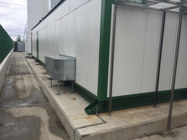 Void filling reduces noise and vibration problems – biogas plant