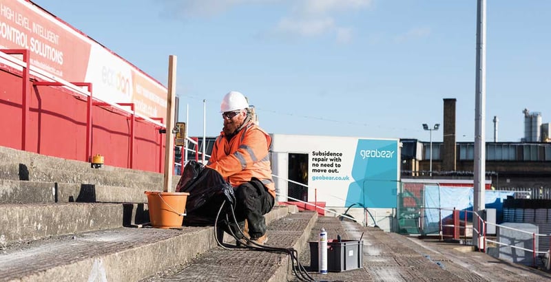 Ebbsfleet FC – terrace stabilisation