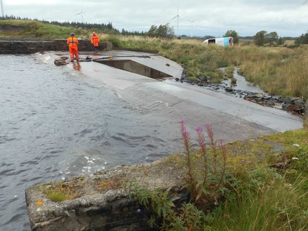 Water leaks at Cobbinshaw Reservoir repaired with geopolymer