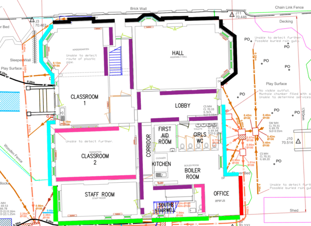 School stabilisation, geopolymer injection – clay shrinkage