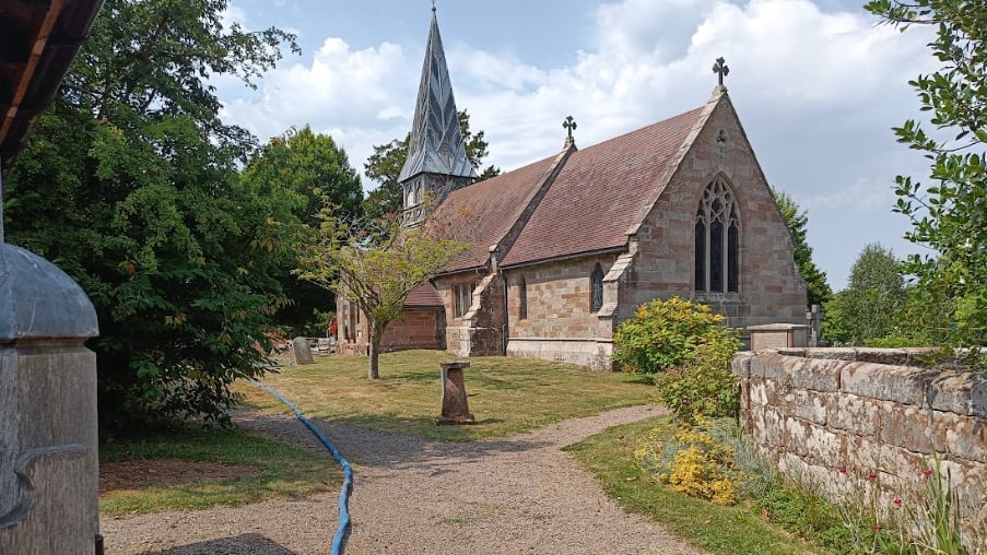 View of St. Mary's Church from the church gate