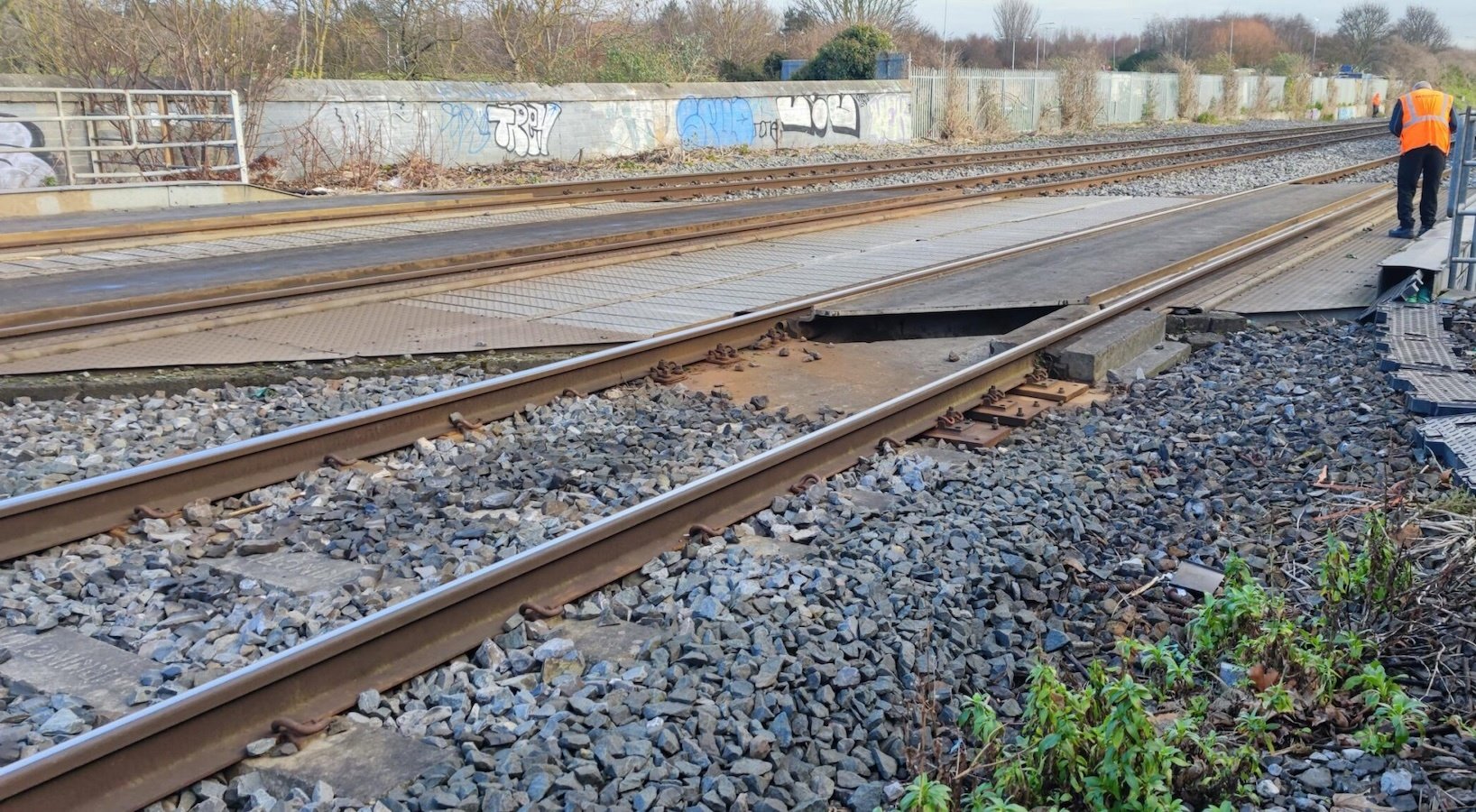 Rail transition zone ground improvement | Track geometry correction