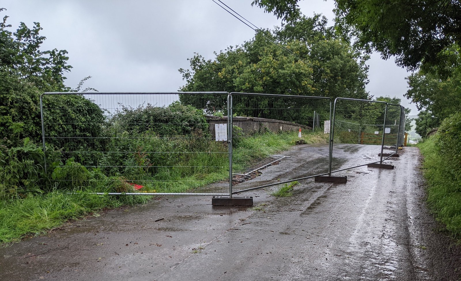 Embankment badger sett issue