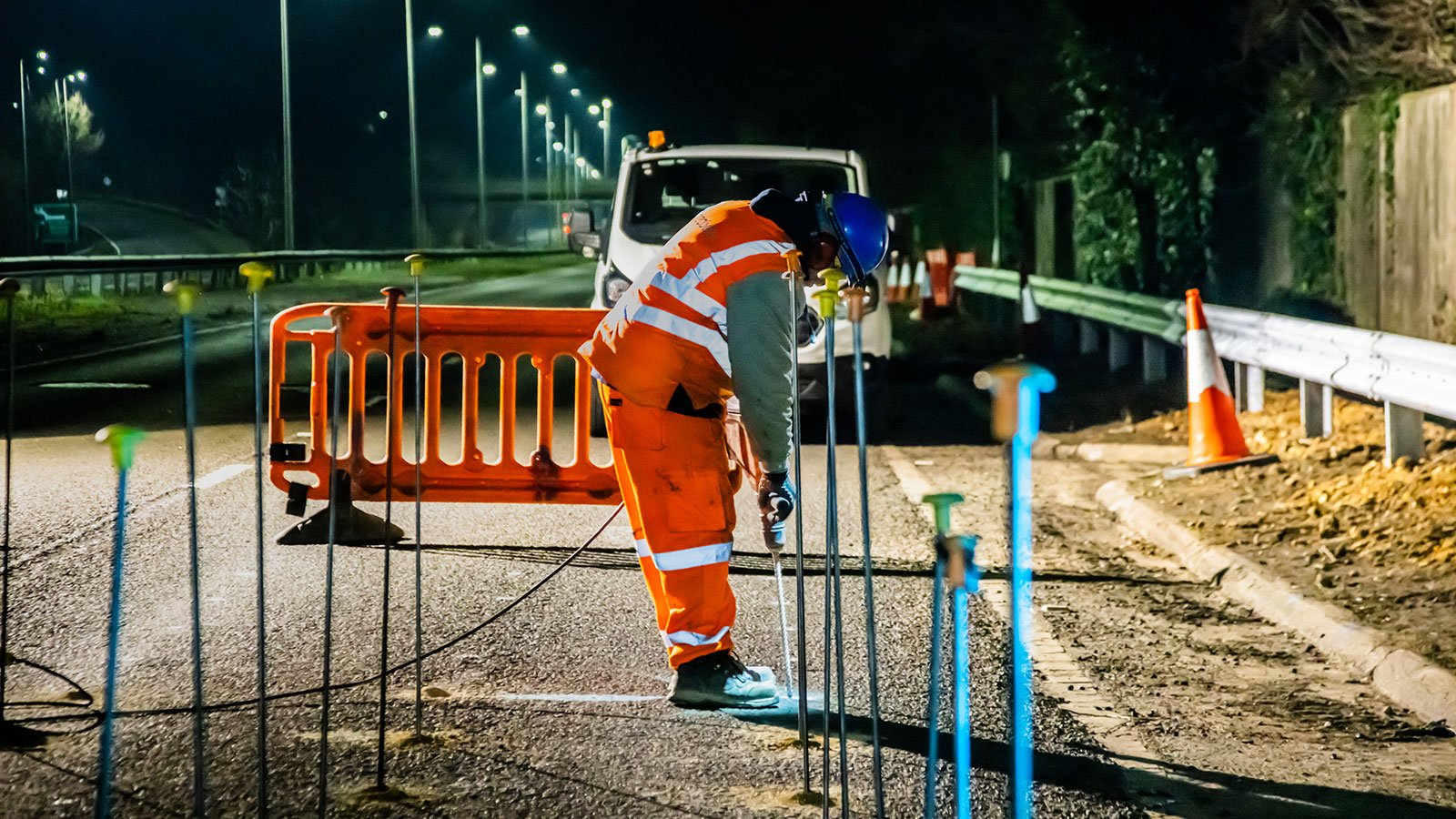 Highways concrete bay stabilisation | Geobear UK