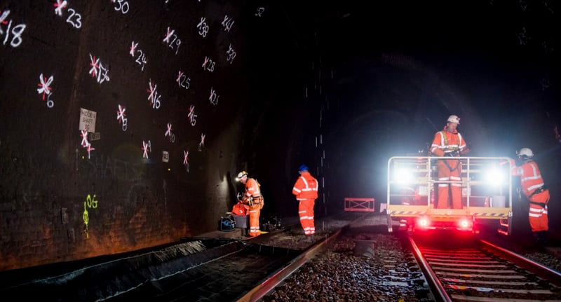 WCML Shugborough tunnel – shaft and annulus void filling