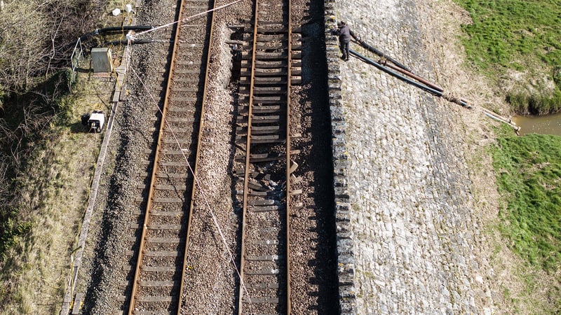 Emergency railway ground stabilisation and void remediation in Grange-over-Sands