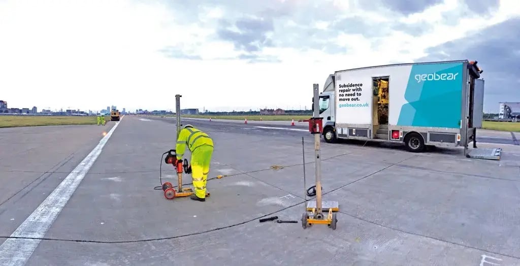 Geobear at London City Airport
