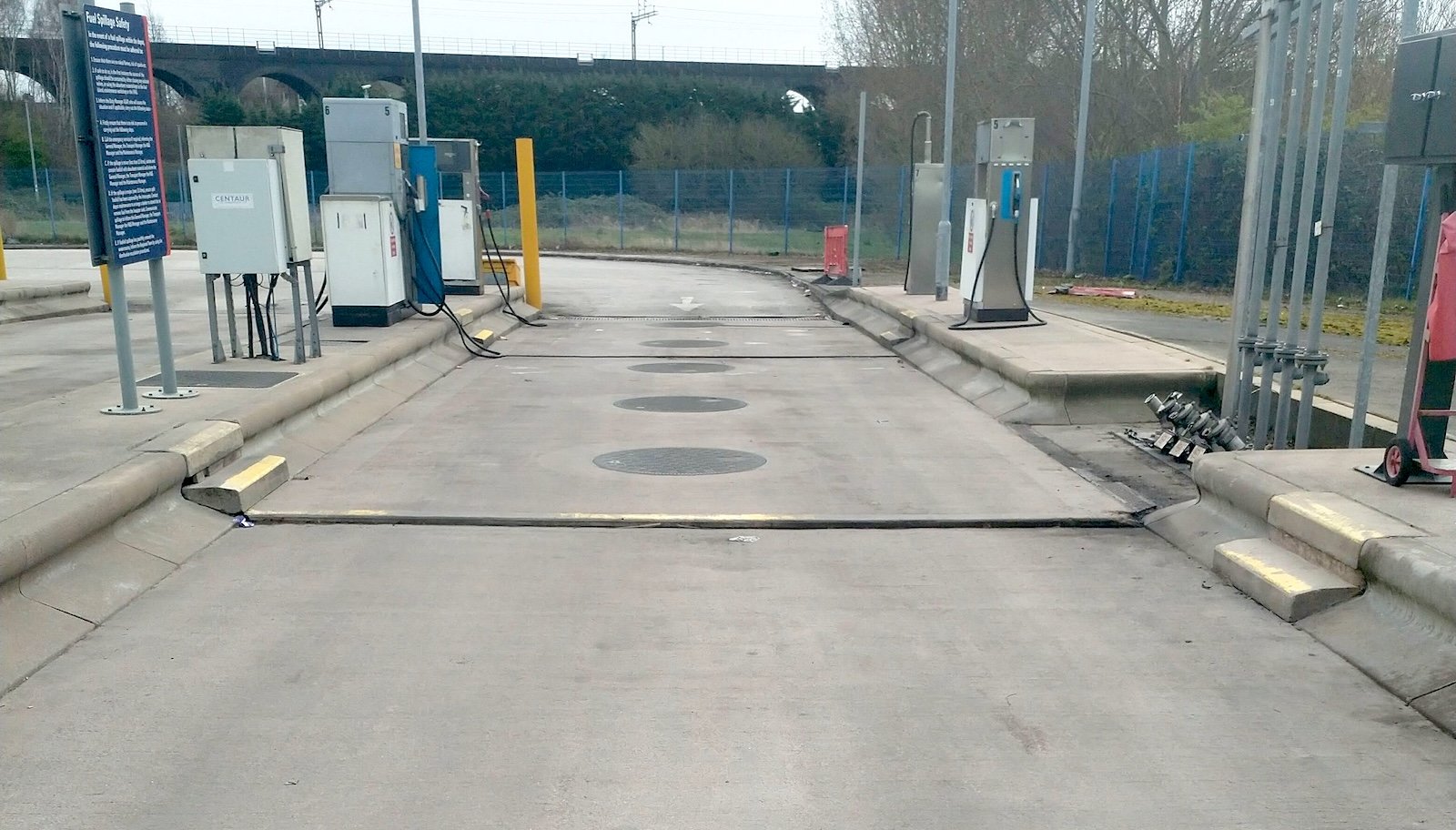 Pavement slab dropped needs re-levelling